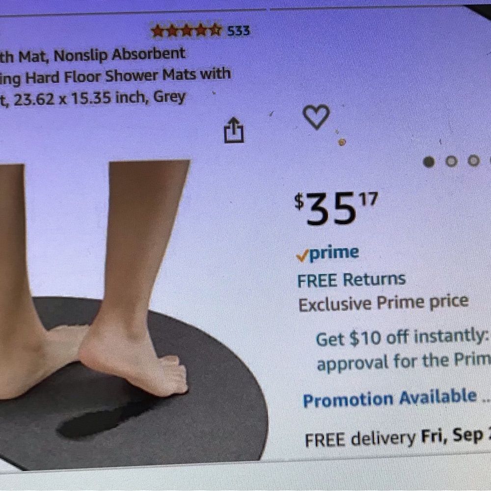 Non slip absorbent mat new in box purchased in Amazon pallet $37 on Amazon